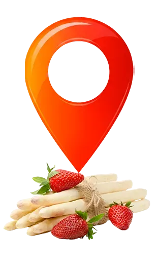 Localisation asperges & fraises